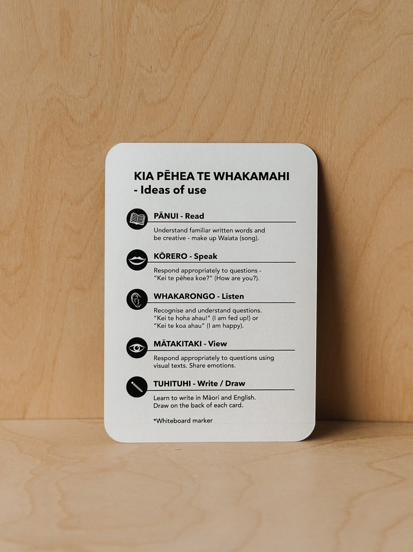 Ngā Kāri (Flashcards) - Ngā Kare-ā-Roto (Emotions)