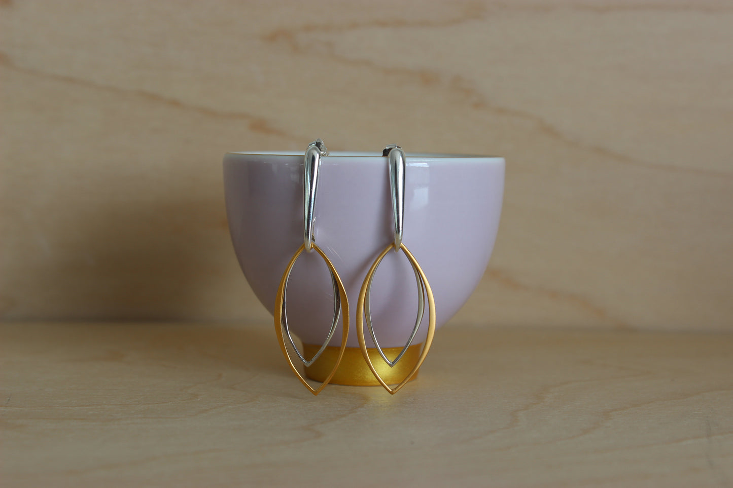 Double Journey - 24k gold plate and sterling silver