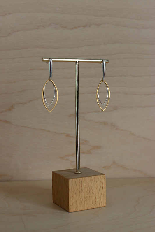 Double Journey - 24k gold plate and sterling silver