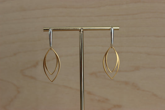 Double Journey - 24k gold plate and sterling silver