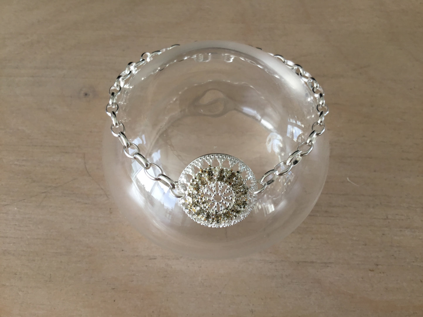 Connective Kina Bracelet - sterling silver