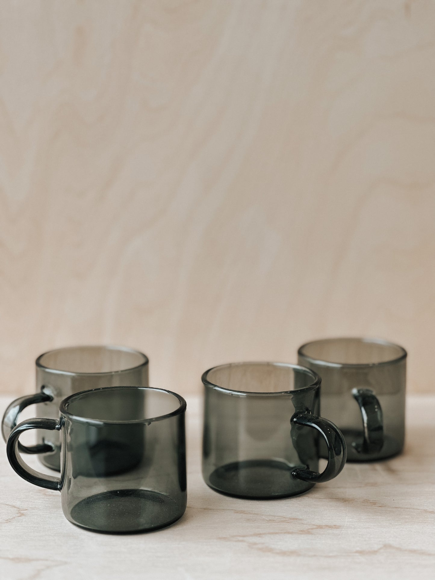 Black Glass Cups
