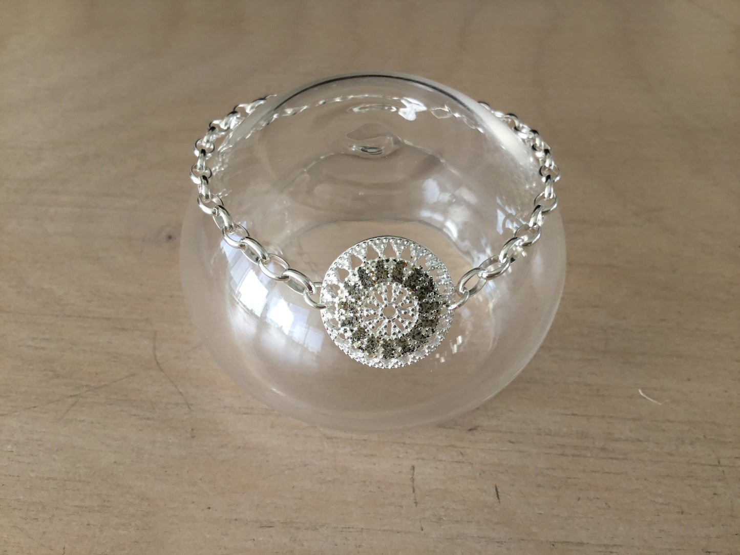 Connective Kina Bracelet - sterling silver