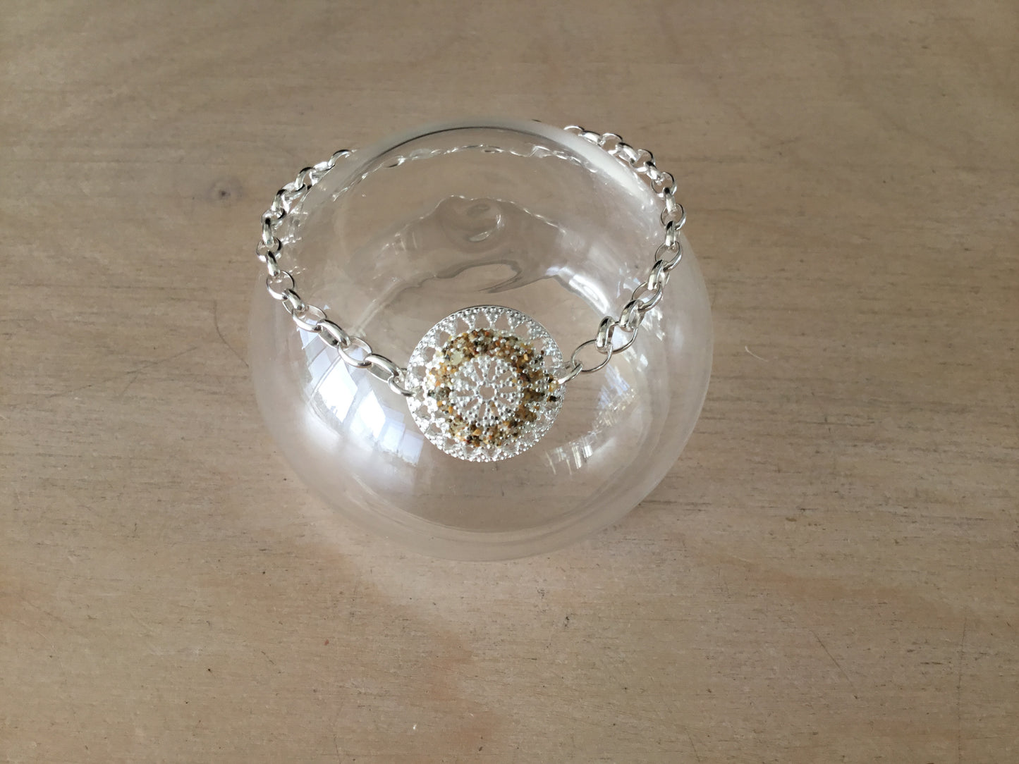 Connective Kina Bracelet - sterling silver