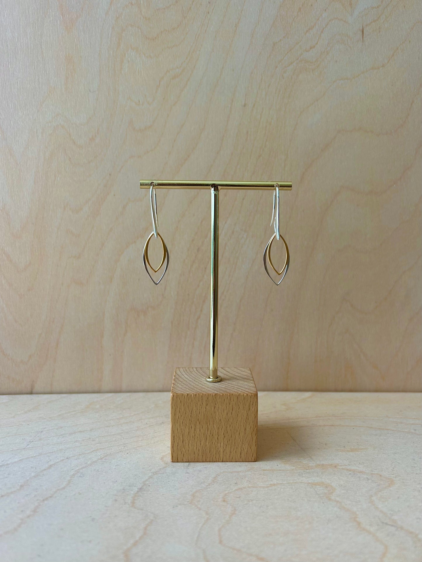 Double Journey - 24k gold plate and sterling silver