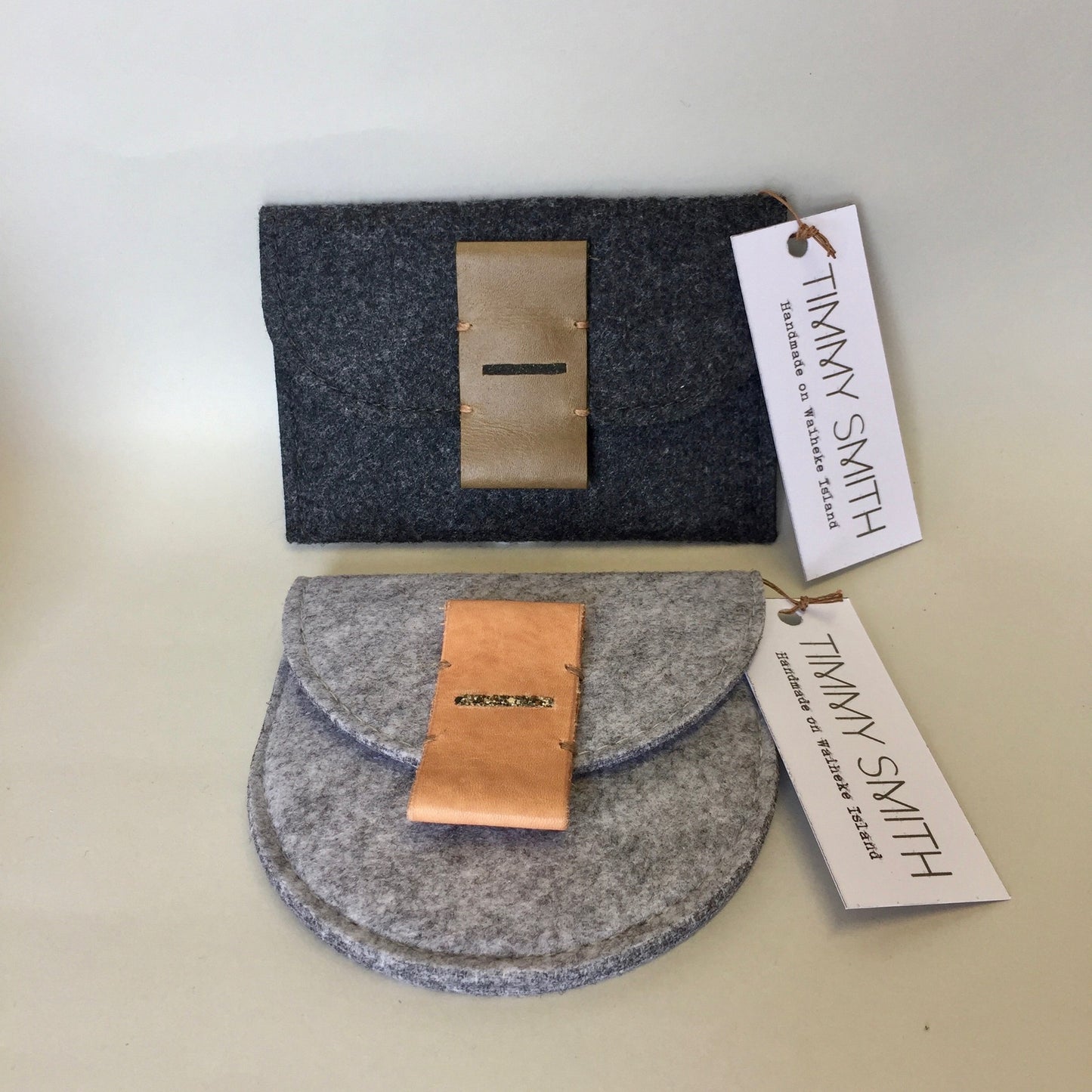 Felt and Leather Pouch