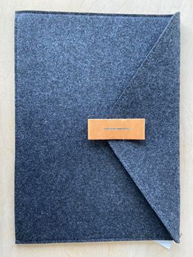 Felt & leather pocket