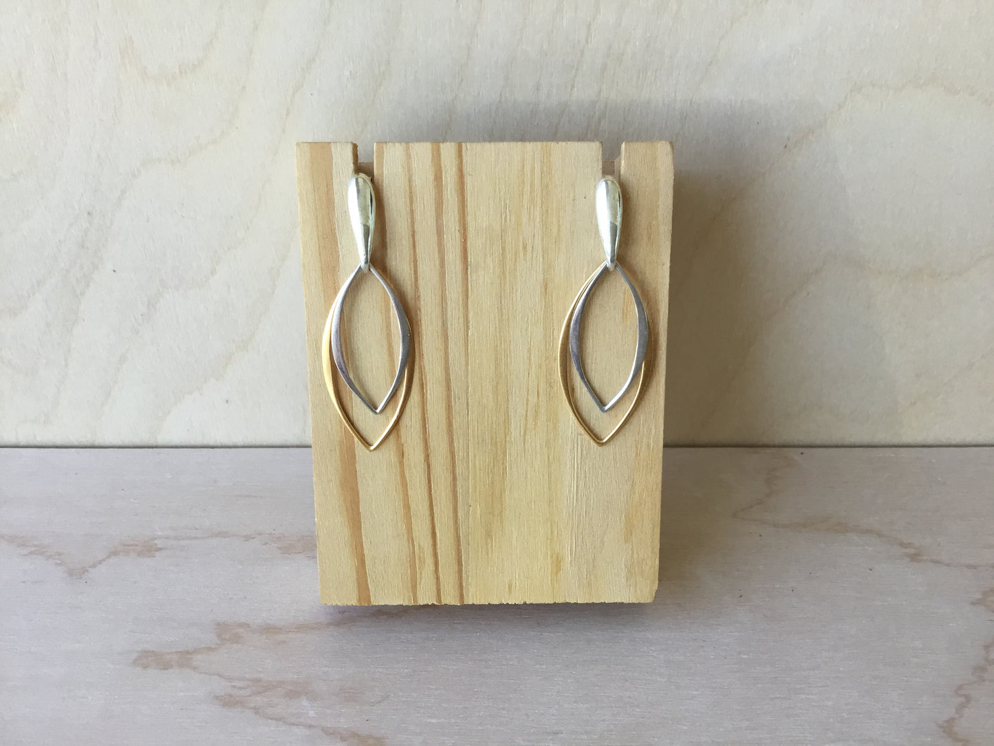 Double Journey - 24k gold plate and sterling silver