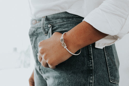 Charm of Sand Bracelet - sterling silver