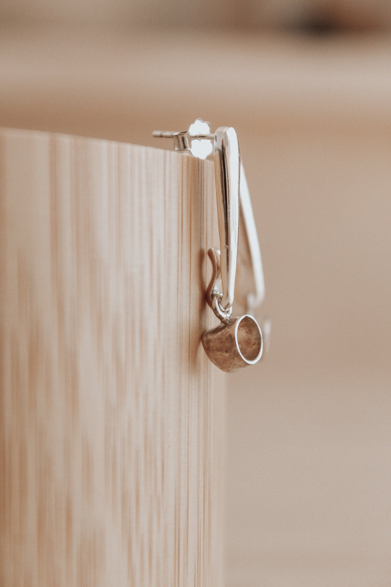 Connector Earrings - sterling silver