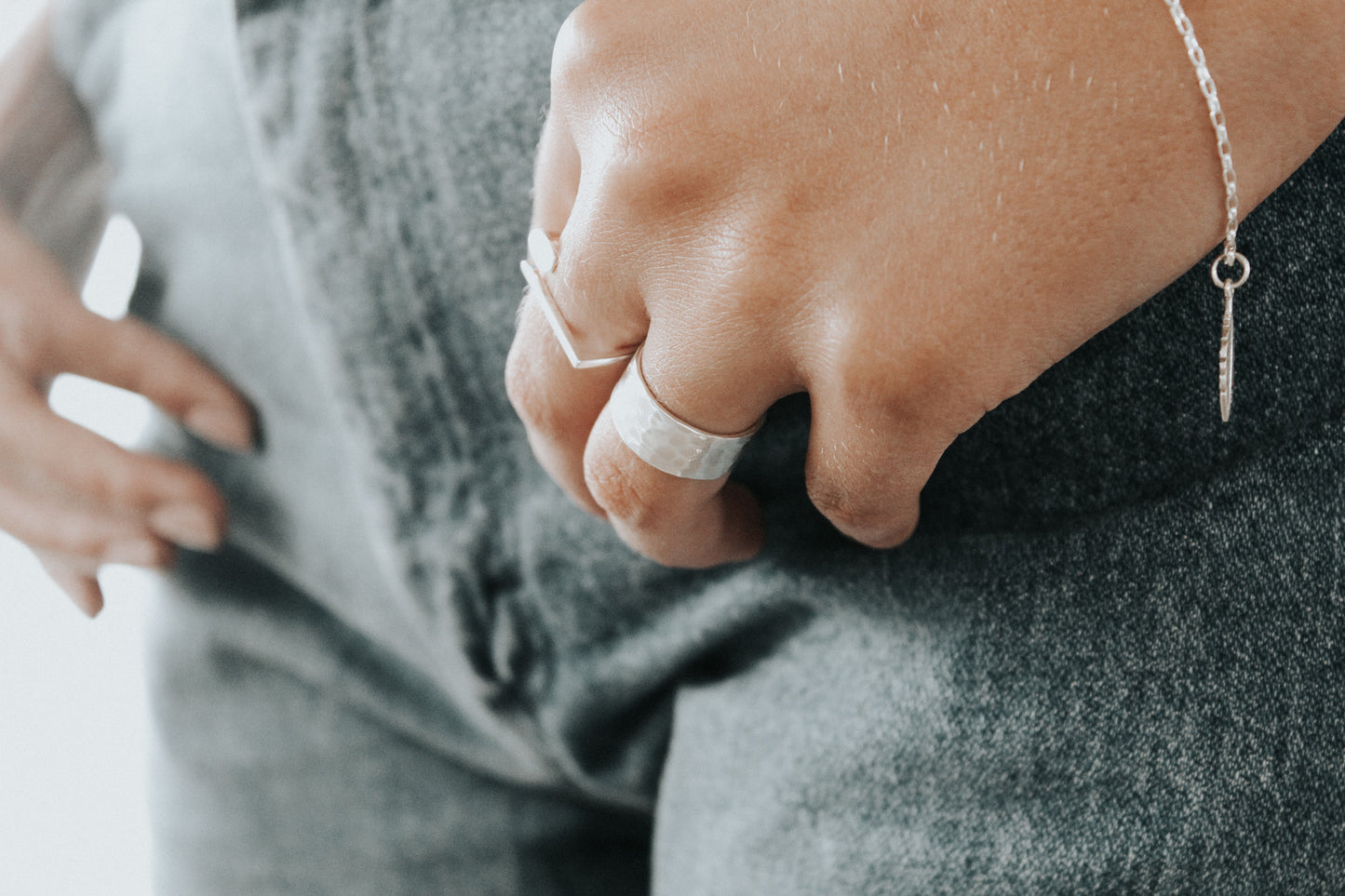 Connector Ring - sterling silver