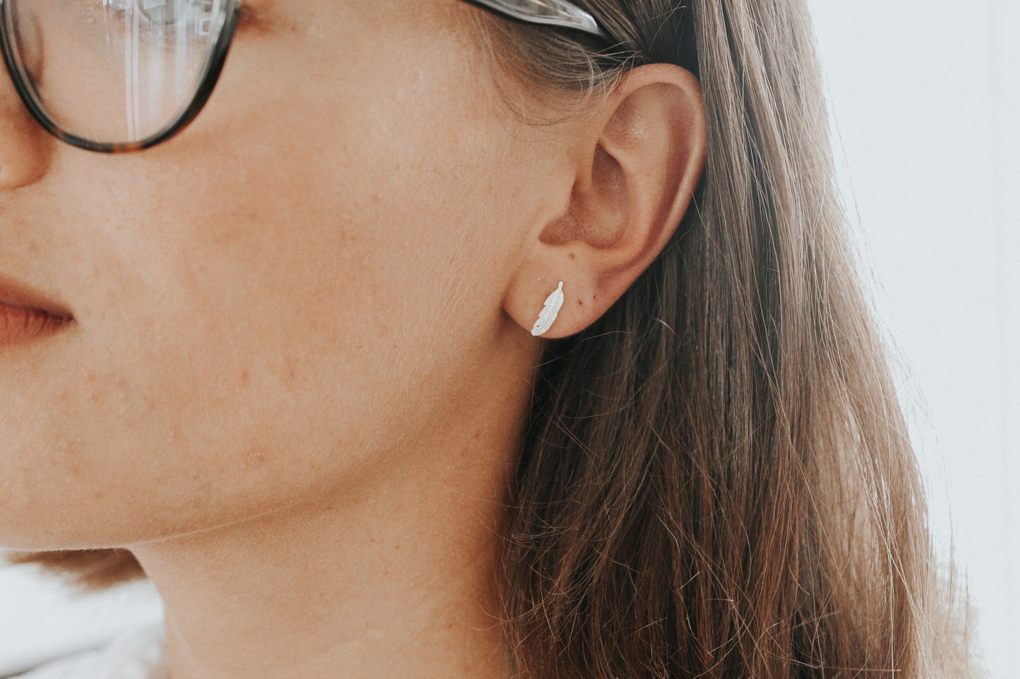 Fledgling Earrings - sterling silver