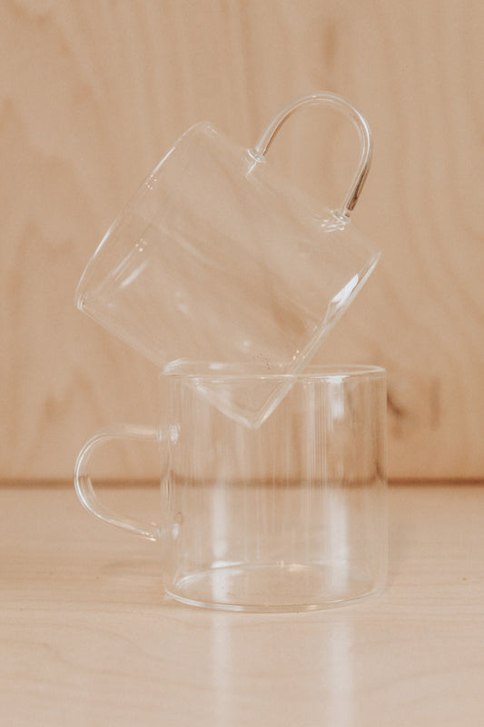 Glass Handle Teacup