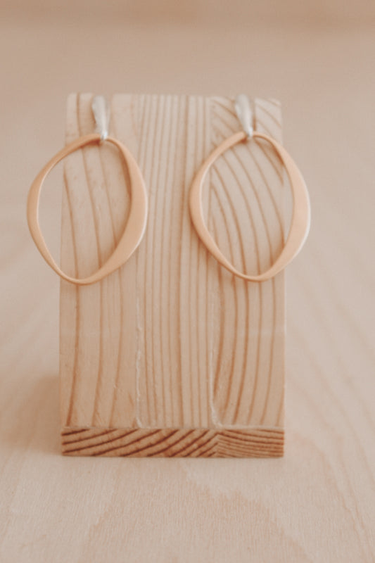 Hopua Earrings -  24k gold plate and sterling silver