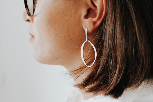 Hopua Earrings -  24k gold plate and sterling silver