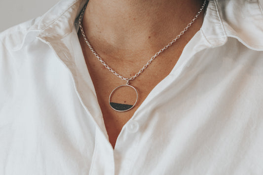 Horizon Necklace - sterling silver