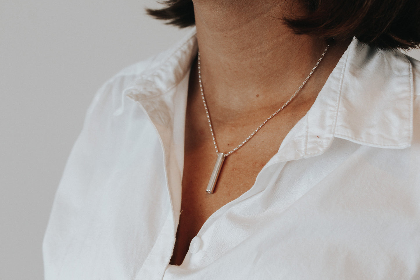 Honour Pendant - Cylinder - sterling silver