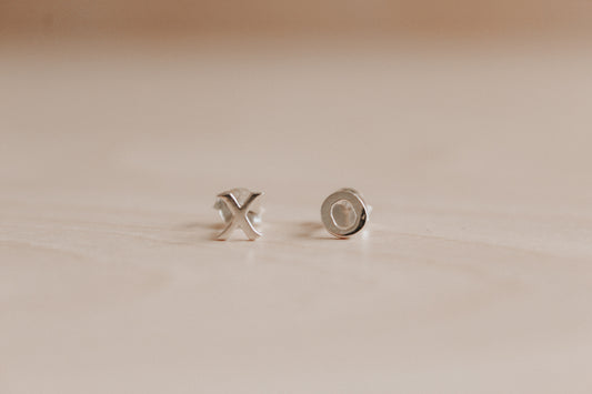 Communication By Touch Earrings - sterling silver