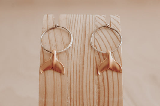 Once Were Warriors Earrings - 24k gold plate and sterling silver