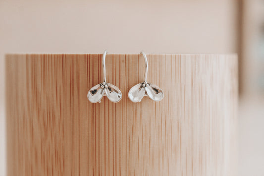 Seeds of Thought Earrings - 24k gold plate and sterling silver