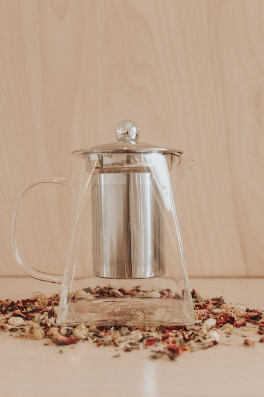 Square Glass Teapot