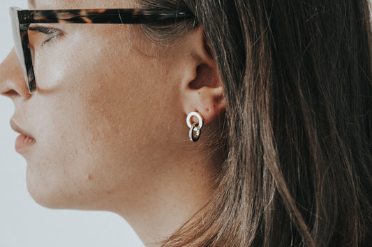 Taharua - 9k gold plate and sterling silver