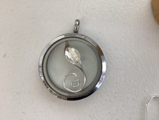 Peace Lily Locket