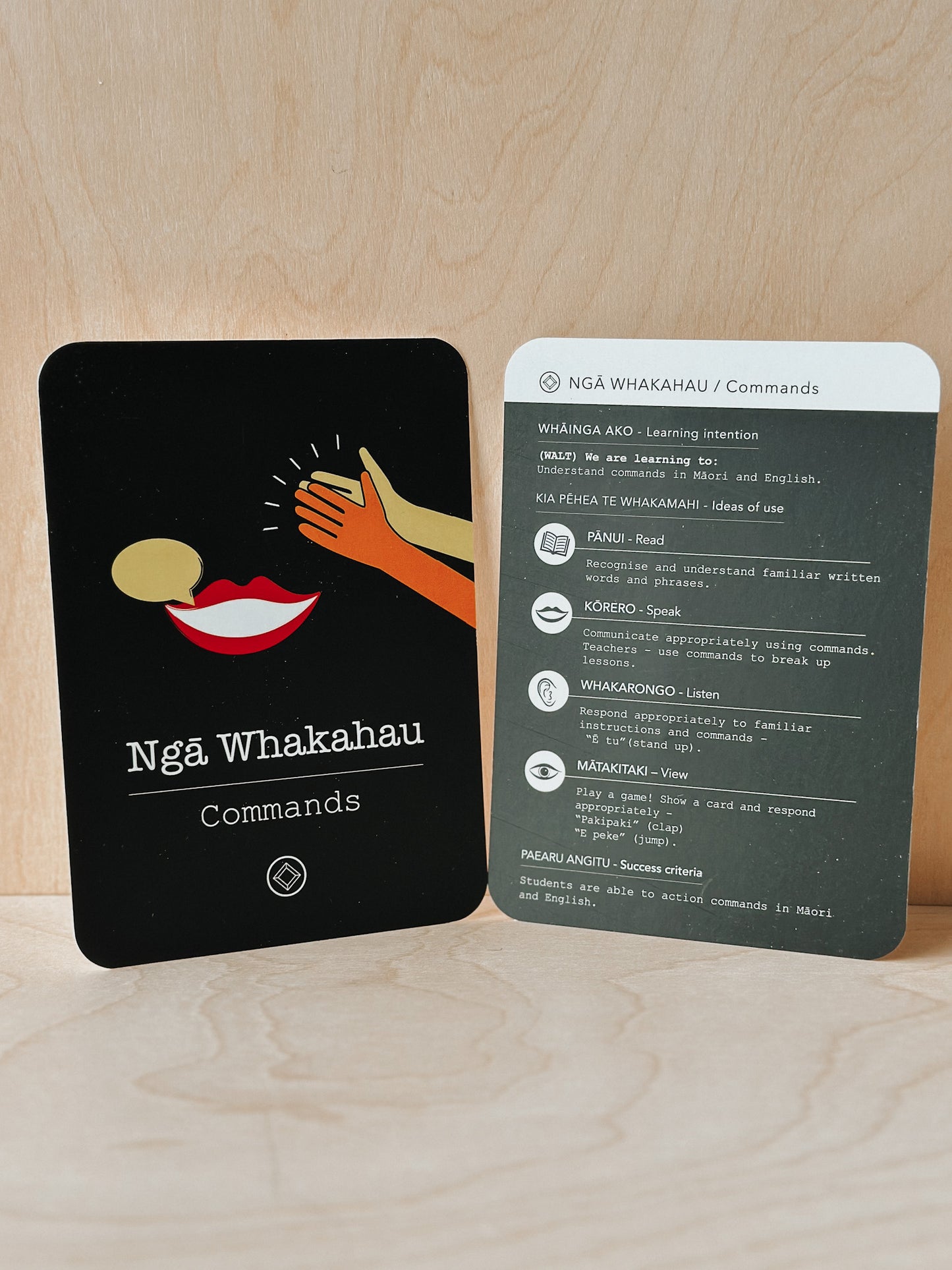 Ngā Kāri (Flashcards) -  Ngā Whakahau (Commands)