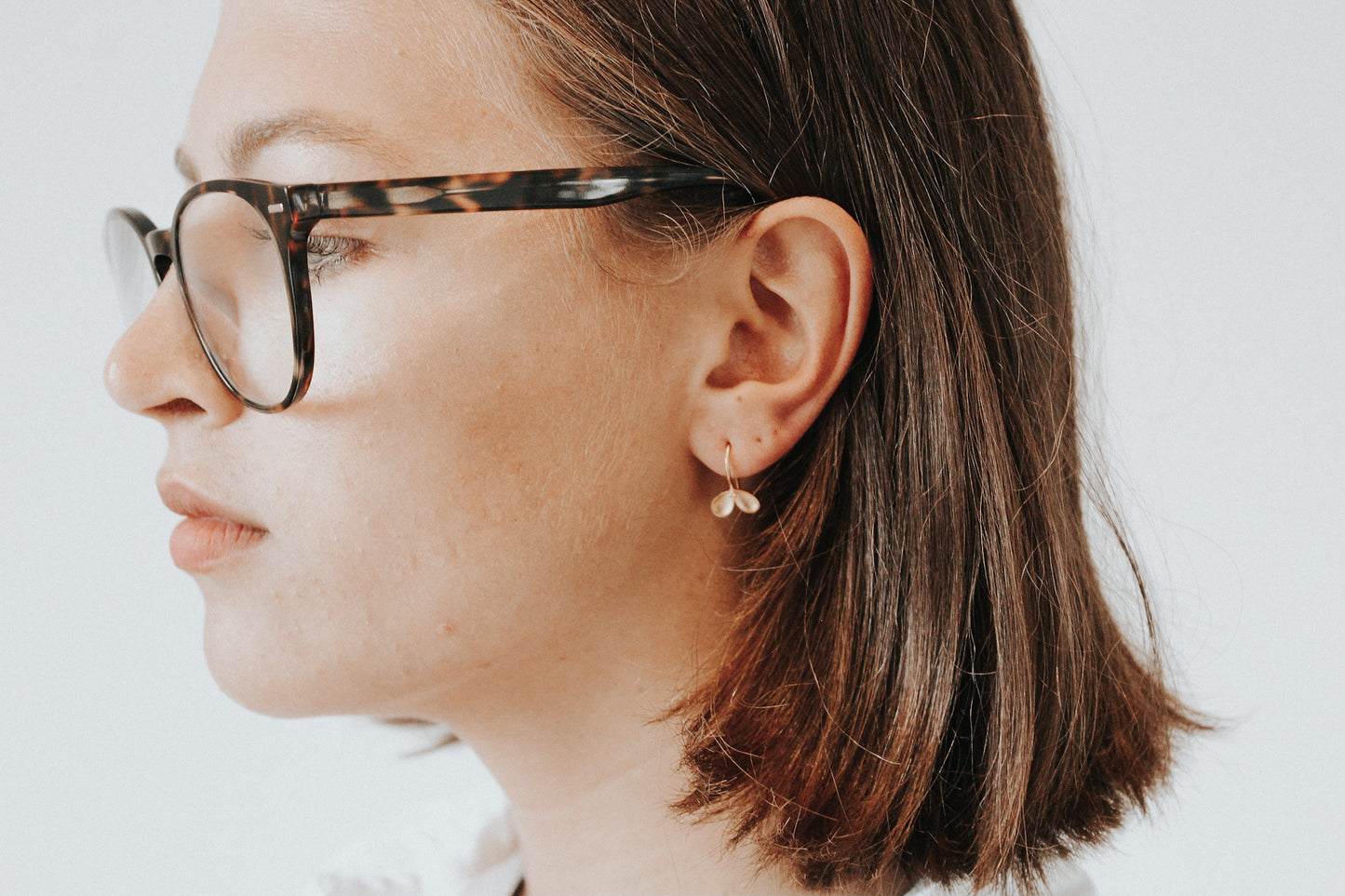 Seeds of Thought Earrings - 24k gold plate and sterling silver