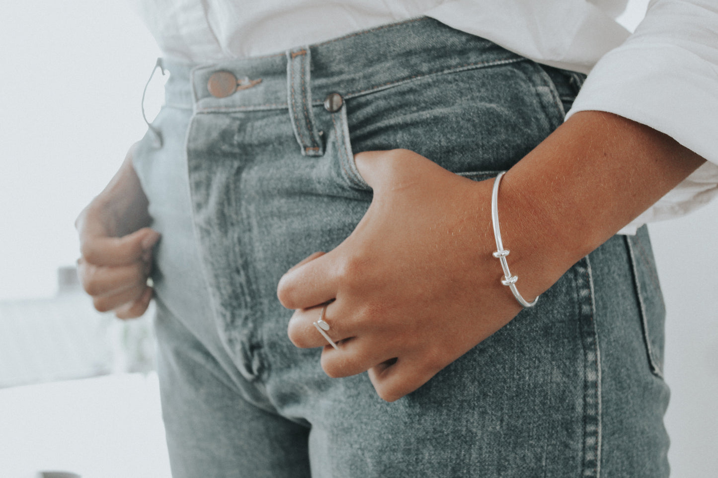 Charm of Sand Bracelet - sterling silver