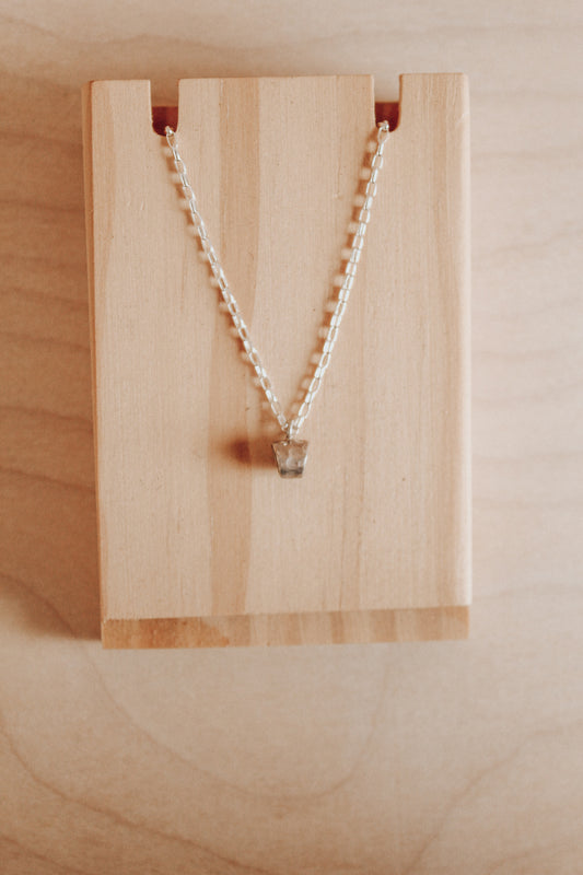 Connector Necklace - 24k gold plate and sterling silver