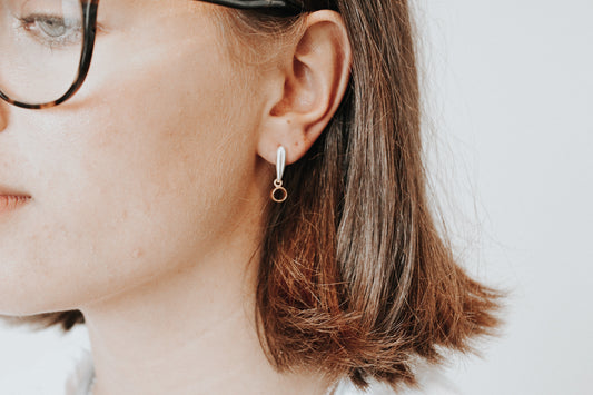 Connector Earrings - sterling silver