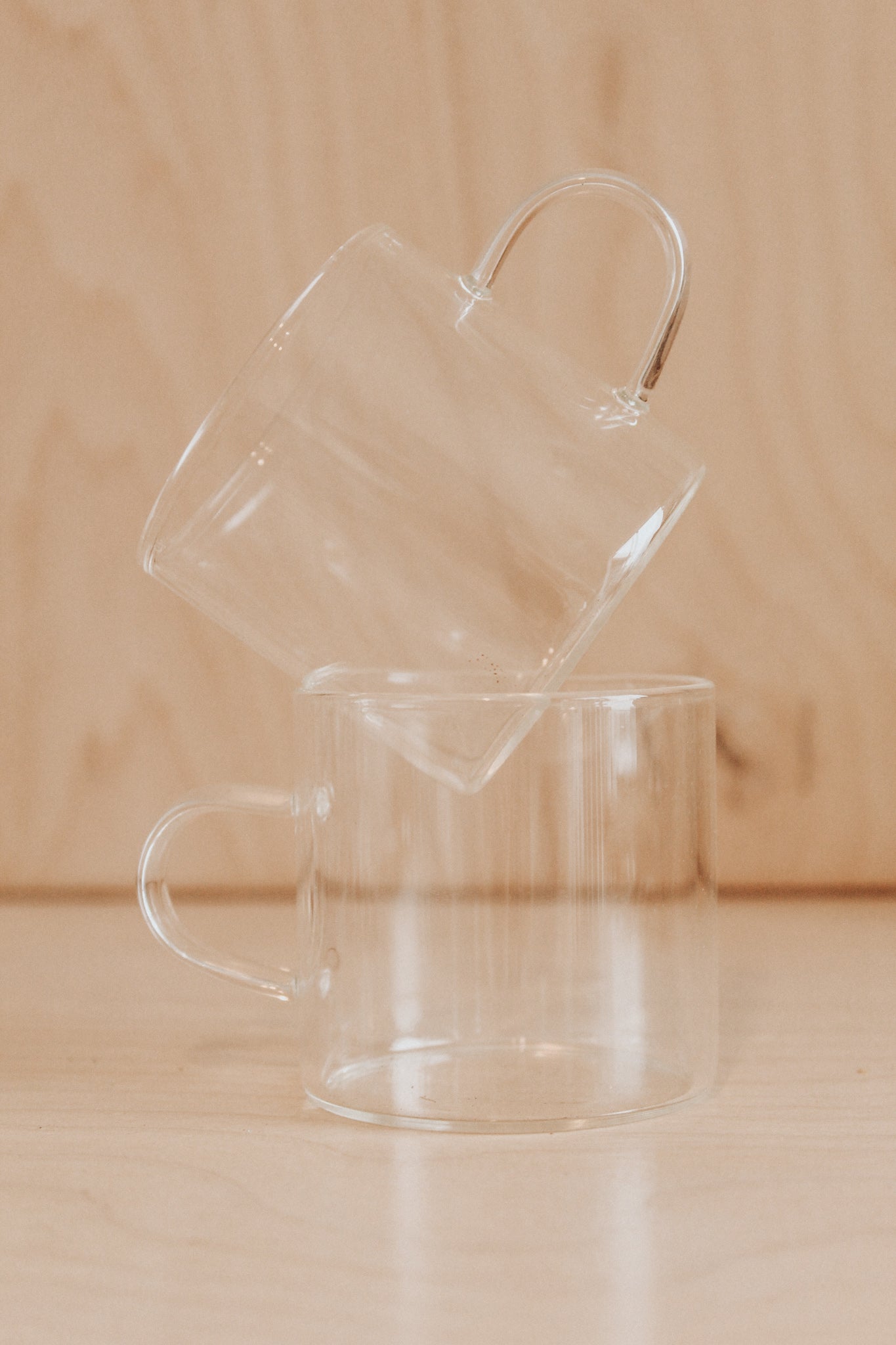 Glass Handle Teacup