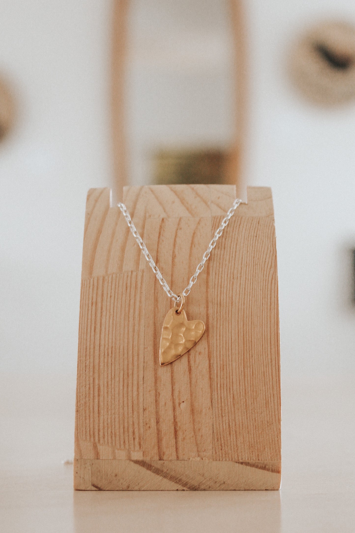 Imperfections of the Heart Necklace - Limited Edition - 24k gold plate and sterling silver